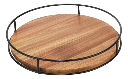 Bandeja Giratoria De Madera Para Cocina, Soporte De