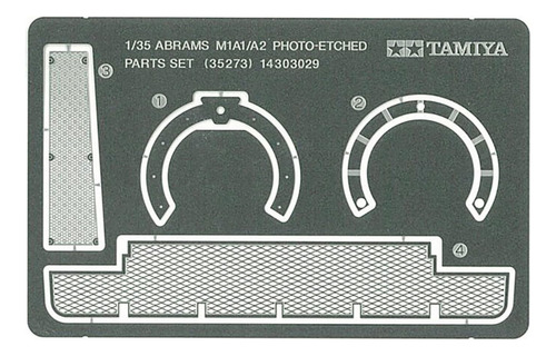 1/35 Juego De Piezas De Grabado De Fotos Us M1a1/a2 Abrams .