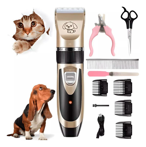 Máquina De Tosa Kit Profissional Pet Cães Gatos Cachorro