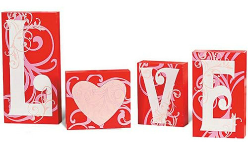 Bloques De Amor - Decoración Romántica San Valentín