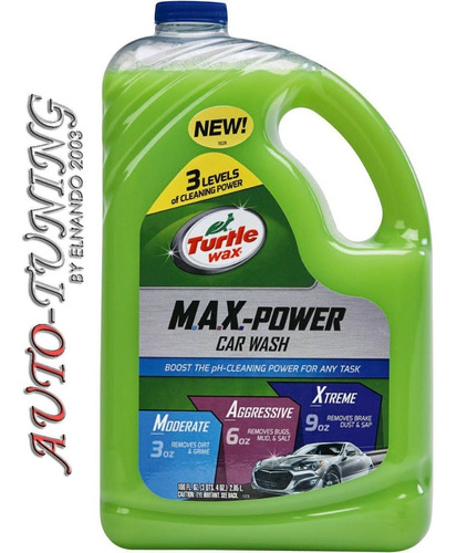 Turtle Wax Shampoo Auto M.a.x. Power 2,95 Lts 3 Niveles