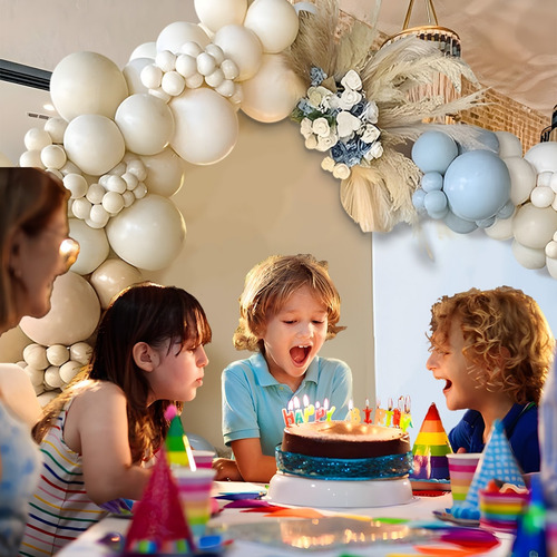 Guirnalda de globos de látex azul Celebratetime arco set baby shower fiesta decoración para bautizo cumpleaños globo decoración multi tamaño globos