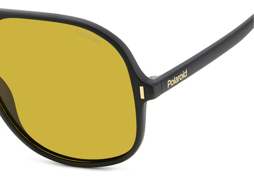 Lentes Polaroid Pld6217/s Polarizado Tipo Piloto Lente Yellow Varilla 003 Matt Black Armazón 003 Matt Black