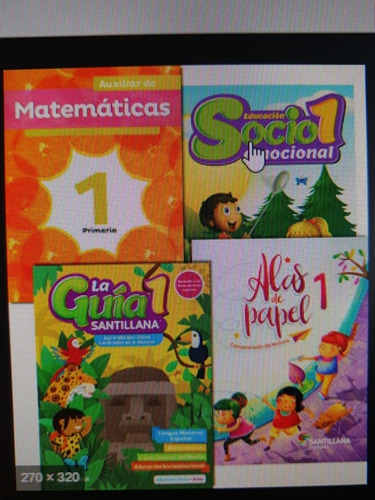 Imagen 3 de 3 de Guía Santillana1+alas De Papel+aux. De Matemáticas +educ.soc