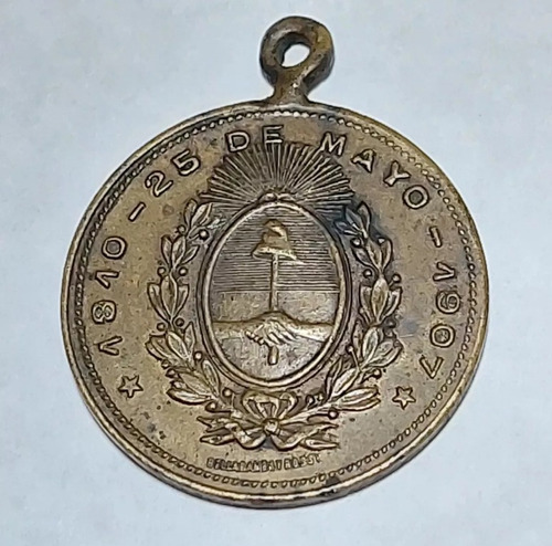 Medalla Capital Sección - Belgrano Año: 1907 - 29 Mm - 1135