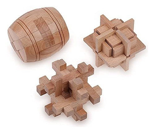 Juegos De Rompecabezas De Madera En 3d Paquete De 3 Jug...