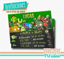 Comprar Plants Vs Zombies, Tarjeta Plants Vs Zombies Imprimible