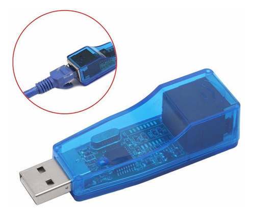 Imagen 2 de 4 de Adaptador Convertidor Usb 2.0 Lan Red Rj45 Ethernet Selektro