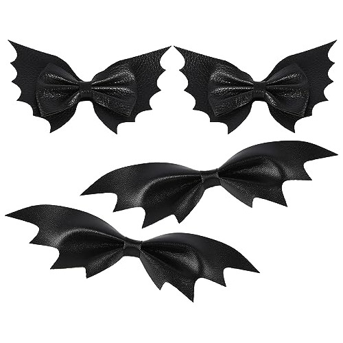 Halloween Bate Hair Clip - Elegante Negro Bate Clips Ppb9g