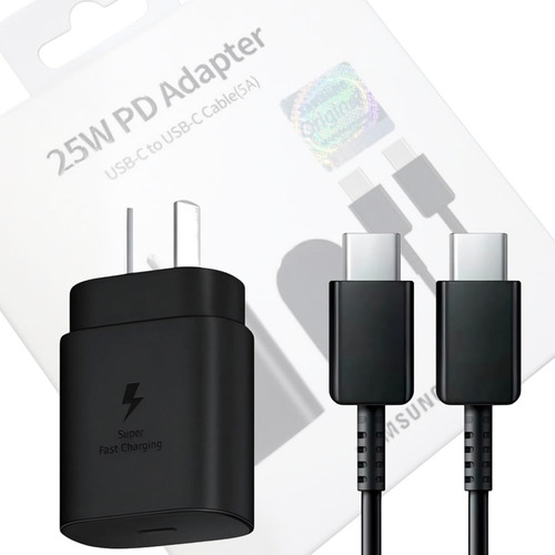 Cargador Carga Rapida Original Samsung S23/s24 Ultra Negro