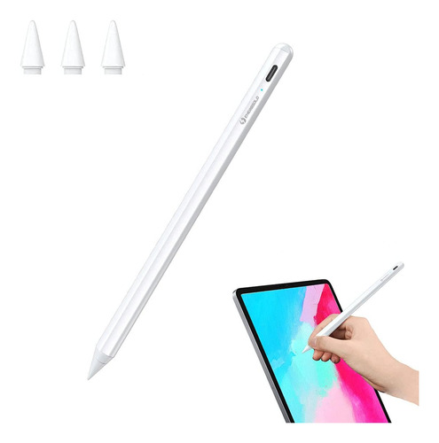 Lapiz Optico Blanco 1.2 Mm Para iPad + 3 Puntas De Repuesto