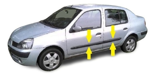 Renault Clio 2 2005 4p Baguetas De Puertas C Clip Rapinese