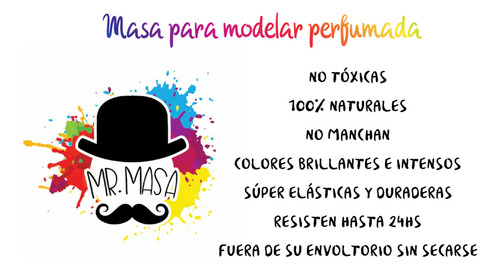 Mini Valija Mister Masa - Set: Masa + Cortantes + Palito - Niños Jugar Diversion Plastilina Motricidad Juego Para Modelar Regalo Cumpleaños Souvenir