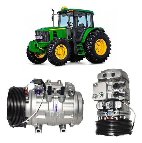 Compressor Ar Condicion/ 10p15 8pk 12v Aplicavel John Deere