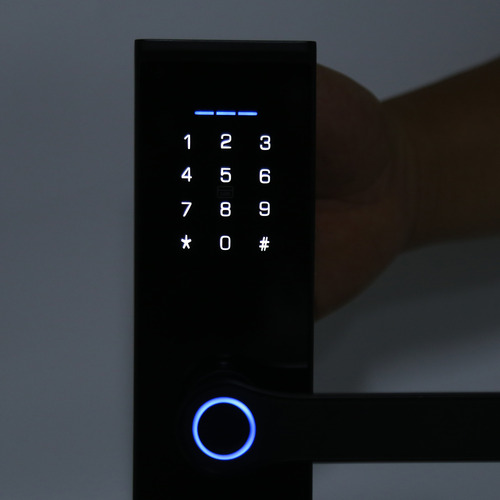 Fechadura De Porta Com Impressão Digital, Senha Inteligente,