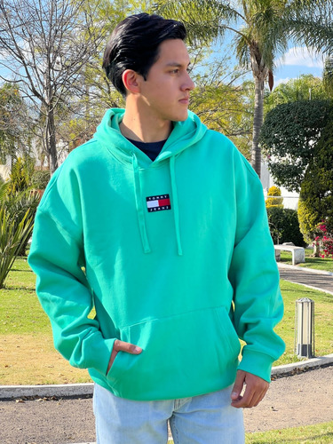 Sudadera Tommy Hilfiger Mod. 78j6824-331 Color Verde C/ Gorr