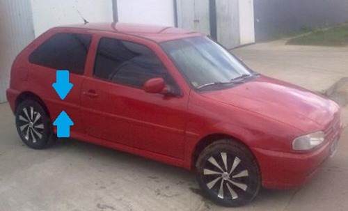 Vw Gol 1998 / 1999 Bagueta Guardabarros Trasero Derecho P/p.