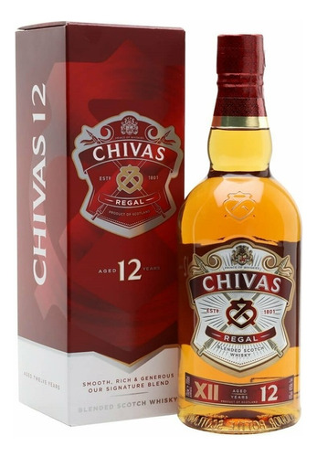 Whiskey Chivas 12 Años 1 Litro