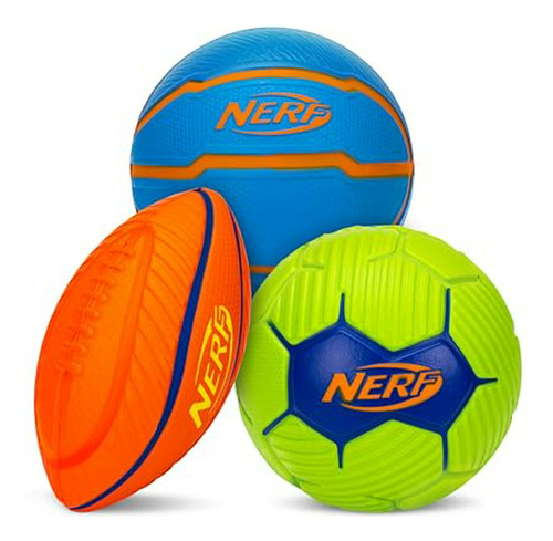 Set De Micro Balones De Espuma Nerf Para Niños - Fútbol, Bal