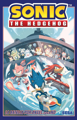 Sonic The Hedgehog La Batalla por Angel Island 3A: No, de Ian Flynn., vol. 1. Editorial Kamite, tapa pasta blanda, edición 1 en inglés, 2023