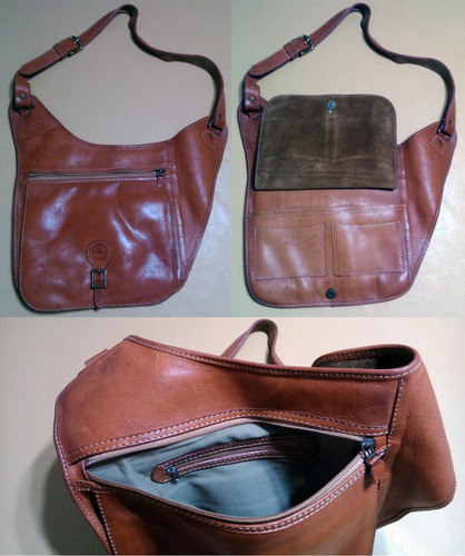 Morral Tavarovsky De Cuero Marrón Claro