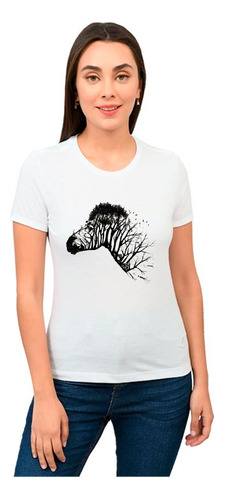 Playera Zebra Mujer Animales Diseño 263 Playeras Beloma