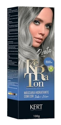 Tonalizante Keraton Sem Amônia Banho De Brilho Prata 100g