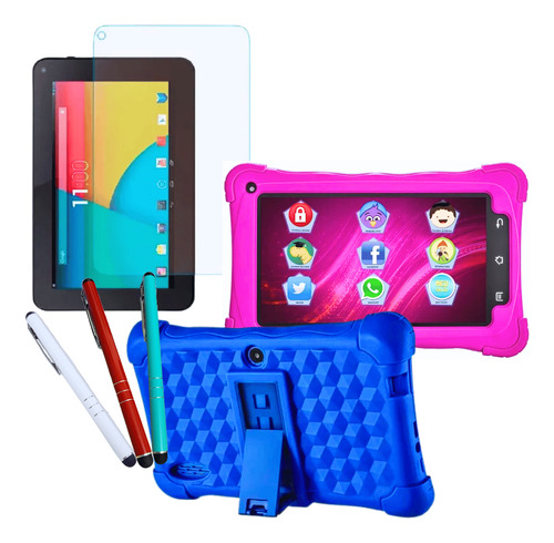 Capa Infantil Para Tablet M7 Wifi + Película + Caneta Touch