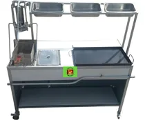 Comprar Carrito De Comida Panera Hot Dog Comal\u002Fplancha Freidora P443