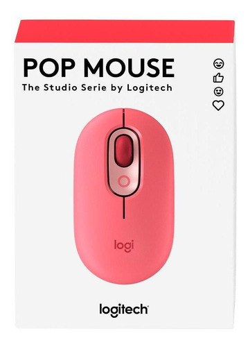 Mouse Logitech Pop Bluetooth Coral Rosa