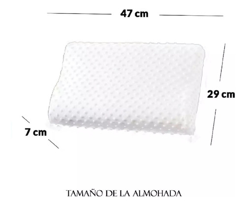 Almohada Viscoelastica Ortopedica Memory Pillow 50x30 Cm