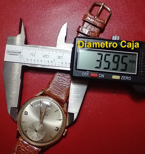 Imagen 4 de 9 de Reloj Omega Oro Cal265 Cuerda Tresor 1954 Original Impecable