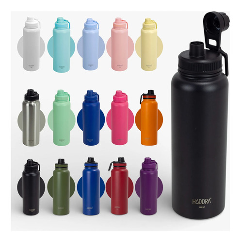 Garrafa Térmica Hiddra 1200ml Bebidas Quentes E Frias H200 Preto