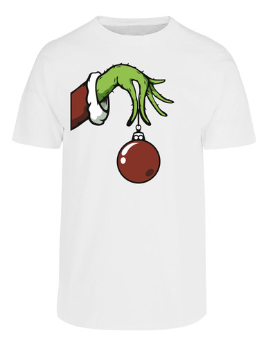 Playera Manga Corta Para Hombre Estampada Mano Grinch