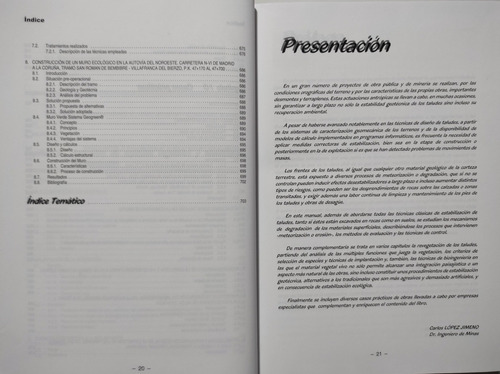 Manual De Estabilización Y Revegetación De Talud. Geología