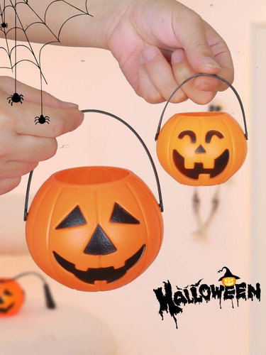 Imagen 3 de 4 de Calabaza De Halloween Para Dulces 11cm
