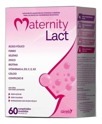 Kit 4x Vitamina Maternity Lact 60 Cpr Revestidos - Natulab