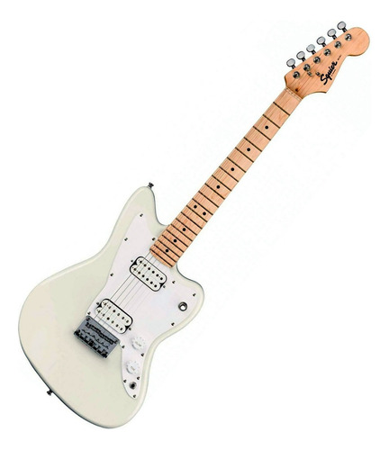 Guitarra Eléctrica FENDER Squier Mini Jazzmaster HH Olympic White brillante de álamo con diapasón de arce