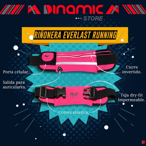Imagen 2 de 7 de Riñoneras Everlast Para Correr Running Porta Celular Cuotas.