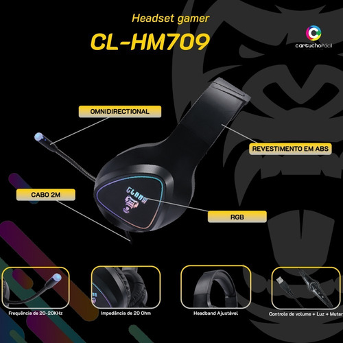 Kit Gamer 4 Em 1 Teclado Mouse Headset Mousepad Rgb Novos