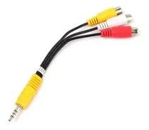 Comprar Adaptador De Componente Av Video De Entrada Av 3 Rca A 3.5mm