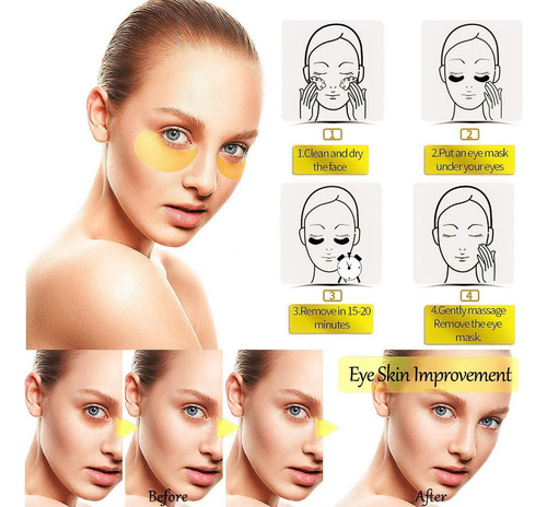 Mascara Para Los Ojos 60 Pcs Parches Ojos, Parches Ojeras