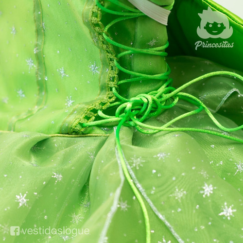 Vestido Campanita Princesa Disfraz