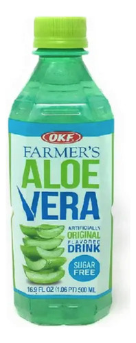 Bebida Aloe Vera Sin Azucar (12 Pz, 500 Ml C/u) Okf