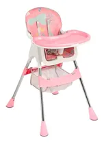 Comprar Silla De Comer Bebe Doble Bandeja Con Canasto Candy Felcraft Color Verde Rosa