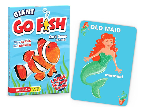 Arizona Gameco Giant Go Fish Card Card Game Para Niños Grand