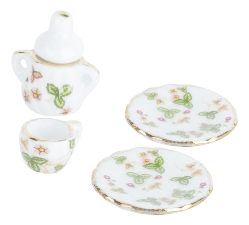 Juego De Tazas De Té Doll House, 15 Unidades, 1/12 Piezas, C