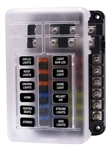 1 Conjunto De Suporte De Fusível Automotivo De 12 Vias, De