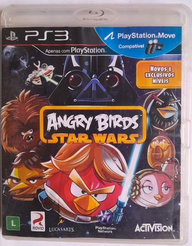 Jogo Angry Birds Star Wars Original Ps3 Midia Fisica Cd.