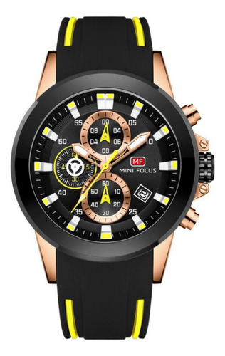 Reloj Para Hombre Mini Focus Mf0287g Mfa3708 Negro